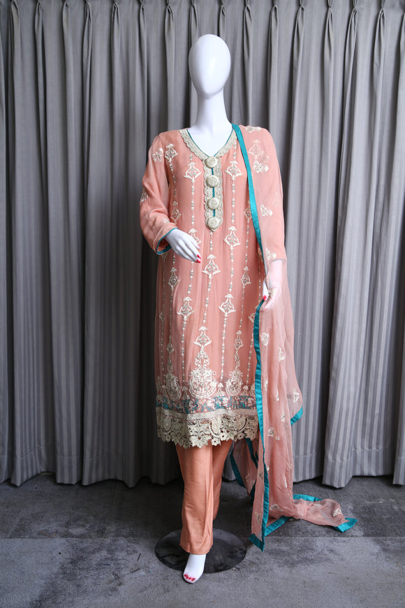 Georgette Suit with Thread Work - tops