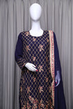 Chiffon-Georgette  Suit with Zari & Embroidery - tops