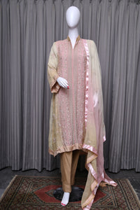 Georgette Suit with Embroidery Work - tops