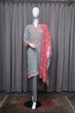 Chiffon-Georgette Suit with Embroidery Work - tops