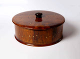 Dry Fruit Bowl with Lid and Brass Work - tops