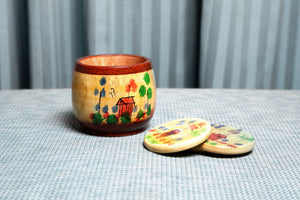 Coaster Set, 6 pcs. Bucket - tops